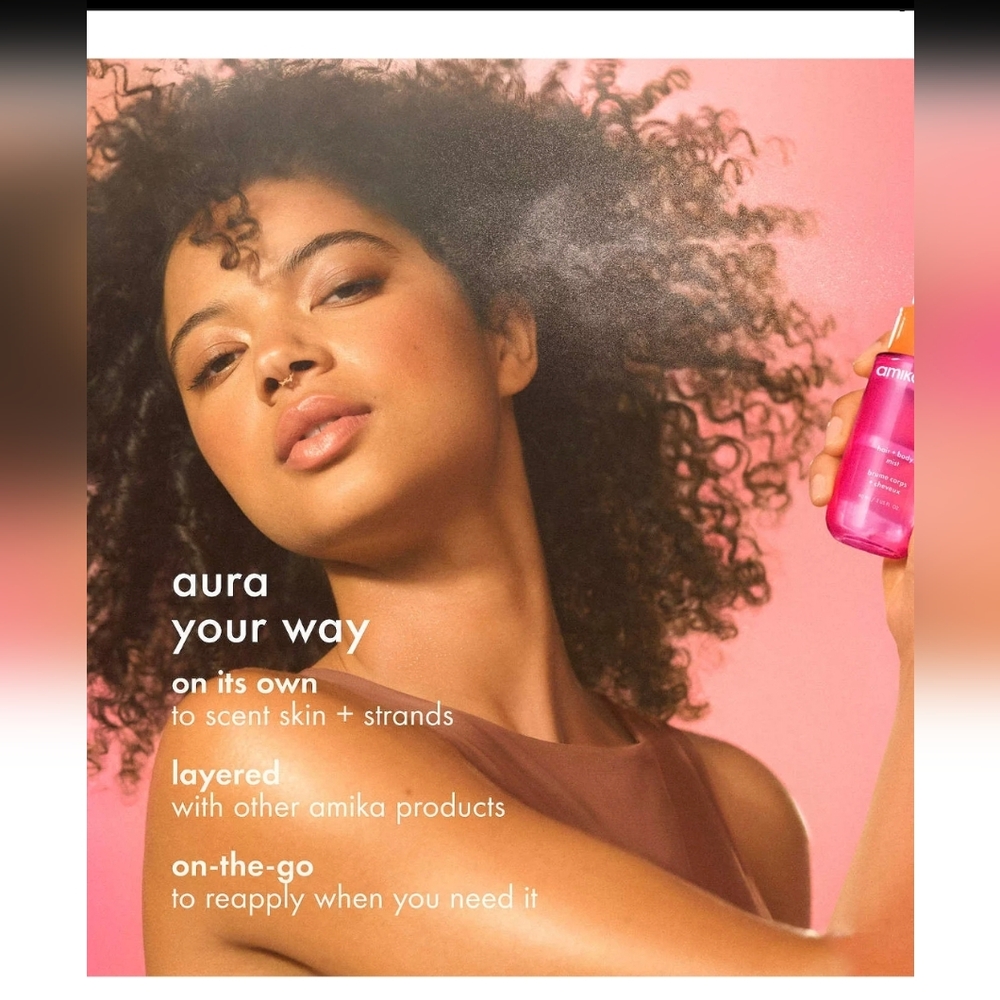 amika Aura Hair + Body Mist - Vibrant Pink - Picture 3 of 4